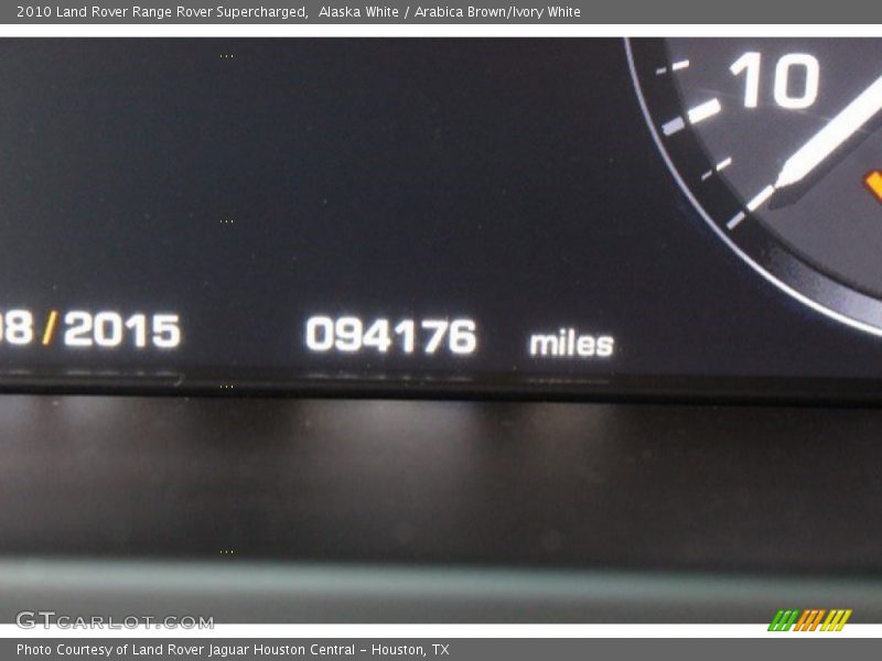 Alaska White / Arabica Brown/Ivory White 2010 Land Rover Range Rover Supercharged