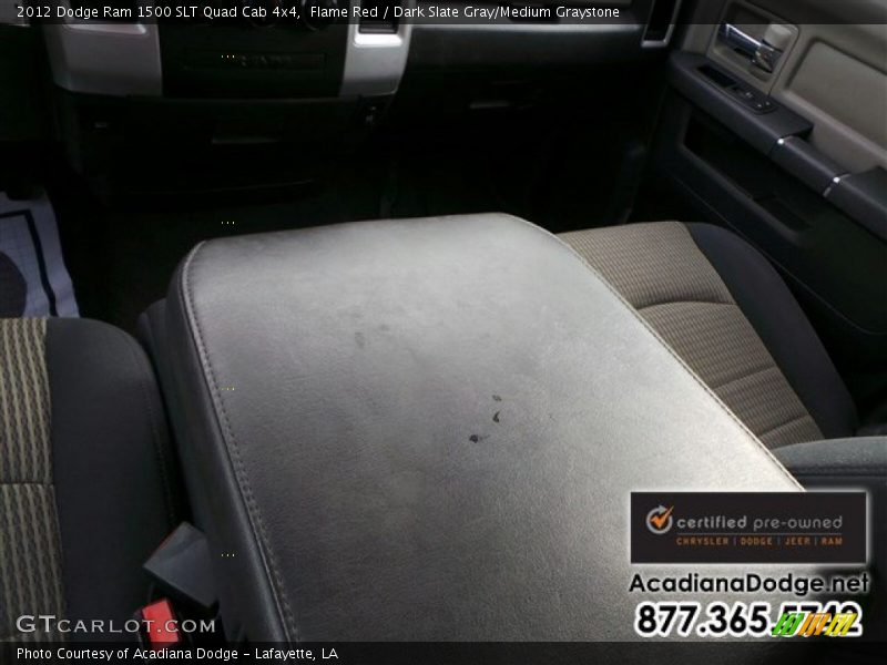 Flame Red / Dark Slate Gray/Medium Graystone 2012 Dodge Ram 1500 SLT Quad Cab 4x4