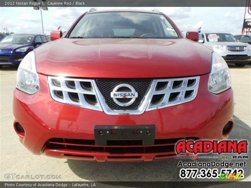 Cayenne Red / Black 2012 Nissan Rogue S