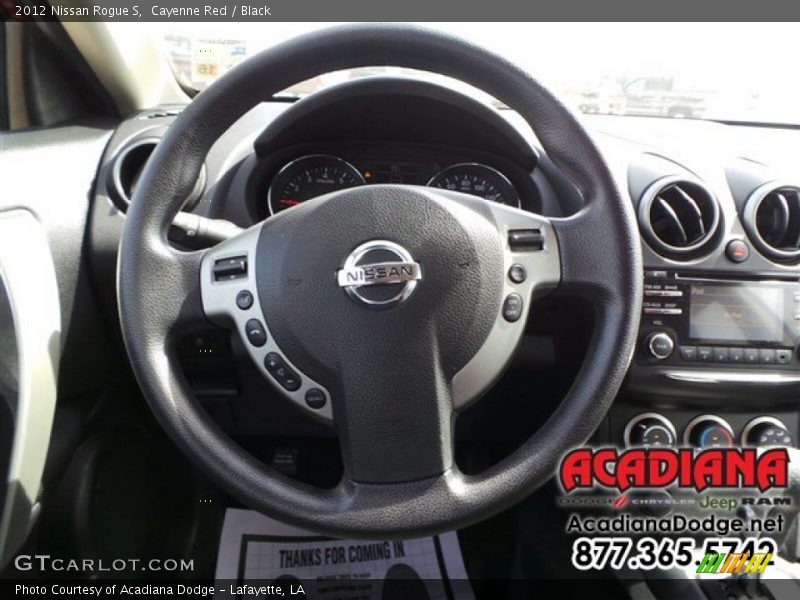 Cayenne Red / Black 2012 Nissan Rogue S