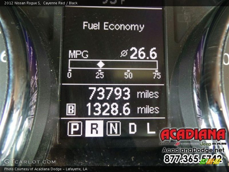 Cayenne Red / Black 2012 Nissan Rogue S