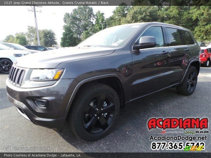 Granite Crystal Metallic / Black 2015 Jeep Grand Cherokee Altitude