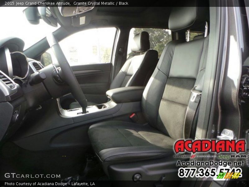 Granite Crystal Metallic / Black 2015 Jeep Grand Cherokee Altitude