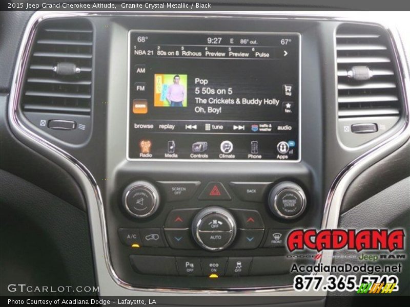 Granite Crystal Metallic / Black 2015 Jeep Grand Cherokee Altitude