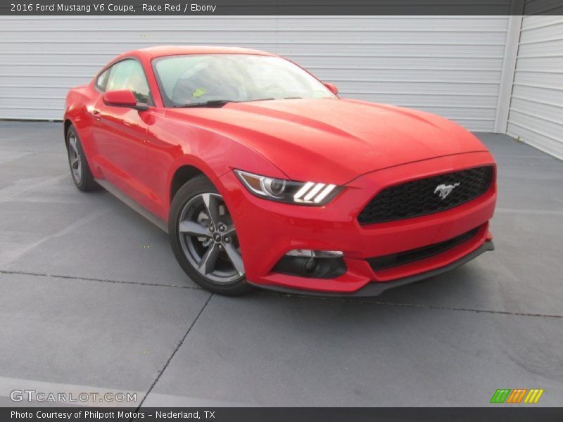 Race Red / Ebony 2016 Ford Mustang V6 Coupe