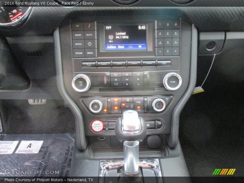 Controls of 2016 Mustang V6 Coupe