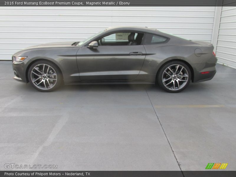 Magnetic Metallic / Ebony 2016 Ford Mustang EcoBoost Premium Coupe