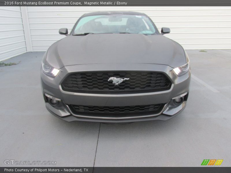 Magnetic Metallic / Ebony 2016 Ford Mustang EcoBoost Premium Coupe
