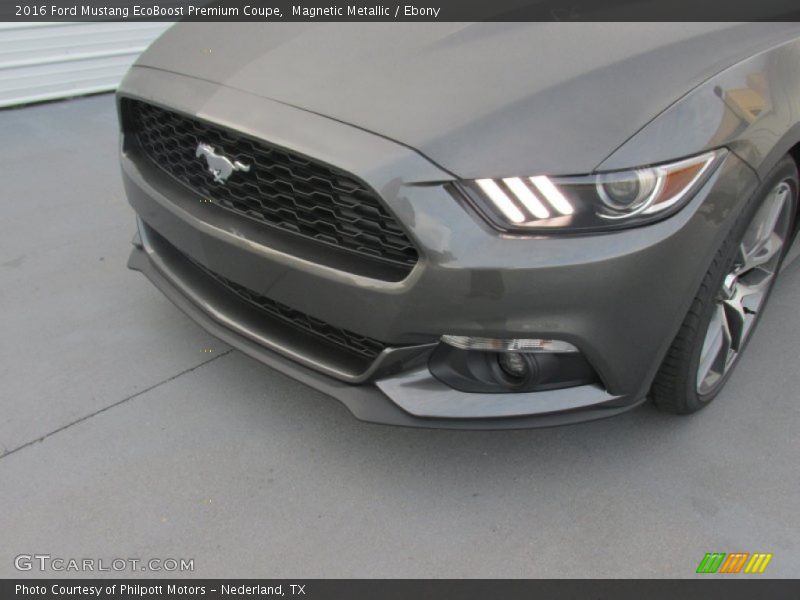 Magnetic Metallic / Ebony 2016 Ford Mustang EcoBoost Premium Coupe