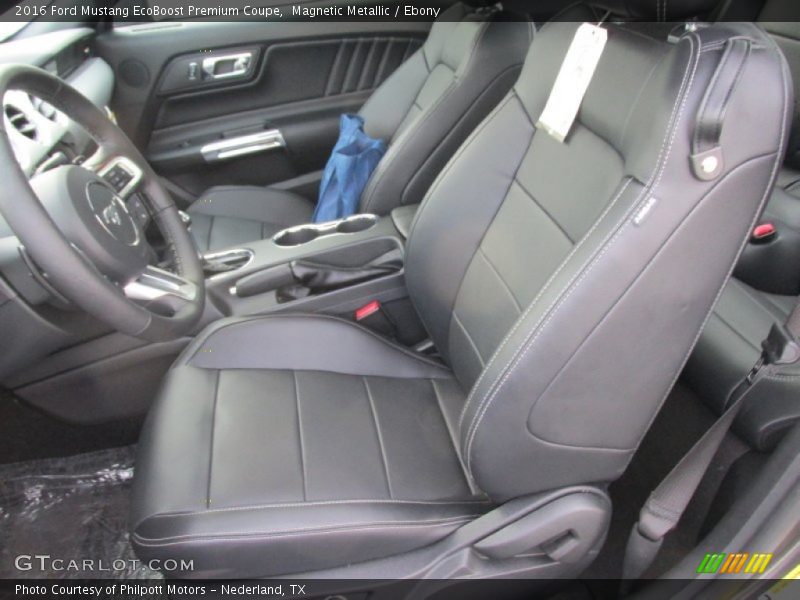 Front Seat of 2016 Mustang EcoBoost Premium Coupe