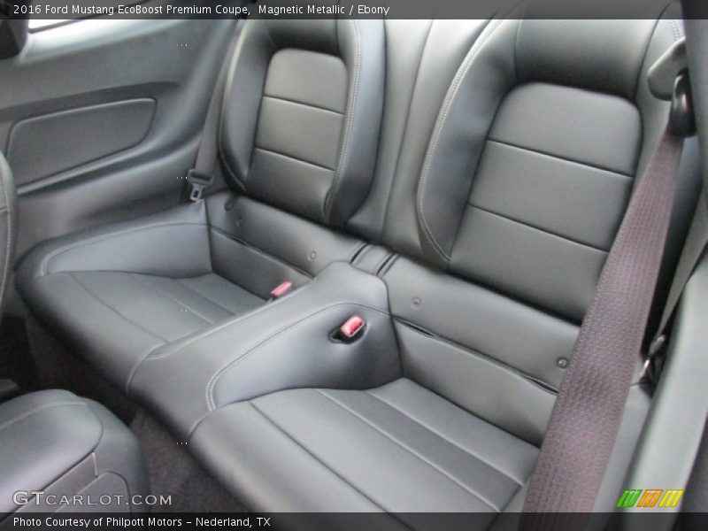 Rear Seat of 2016 Mustang EcoBoost Premium Coupe