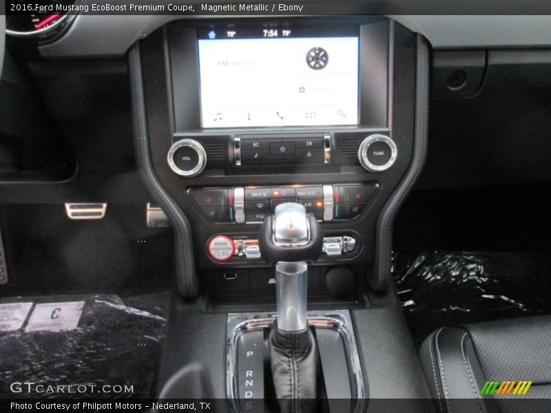 Magnetic Metallic / Ebony 2016 Ford Mustang EcoBoost Premium Coupe