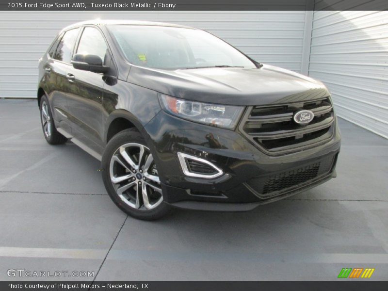 Tuxedo Black Metallic / Ebony 2015 Ford Edge Sport AWD