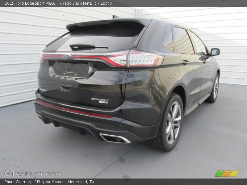 Tuxedo Black Metallic / Ebony 2015 Ford Edge Sport AWD