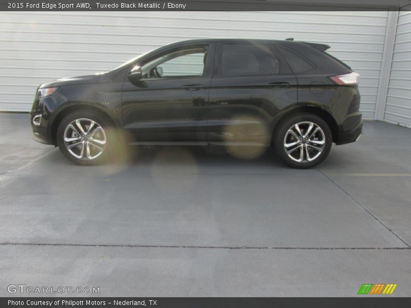 Tuxedo Black Metallic / Ebony 2015 Ford Edge Sport AWD