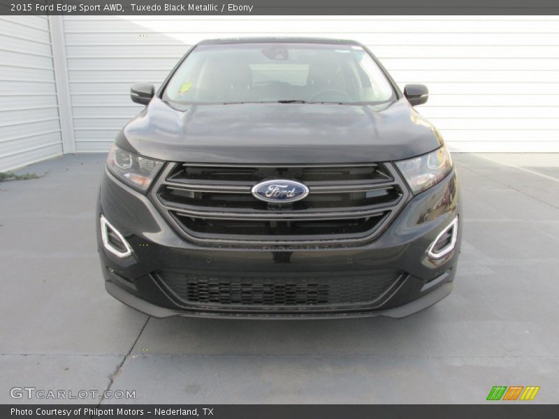 Tuxedo Black Metallic / Ebony 2015 Ford Edge Sport AWD