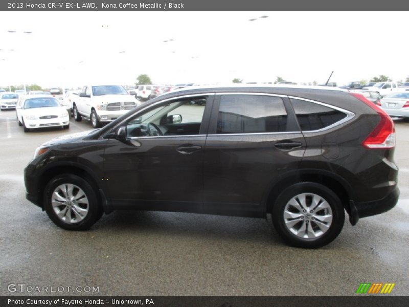 Kona Coffee Metallic / Black 2013 Honda CR-V EX-L AWD