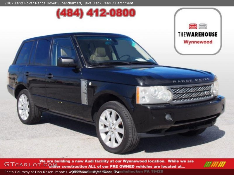 Java Black Pearl / Parchment 2007 Land Rover Range Rover Supercharged