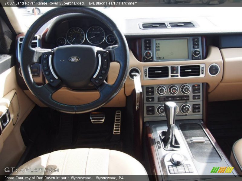 Java Black Pearl / Parchment 2007 Land Rover Range Rover Supercharged