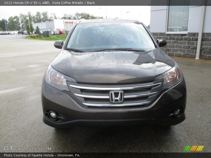 Kona Coffee Metallic / Black 2013 Honda CR-V EX-L AWD