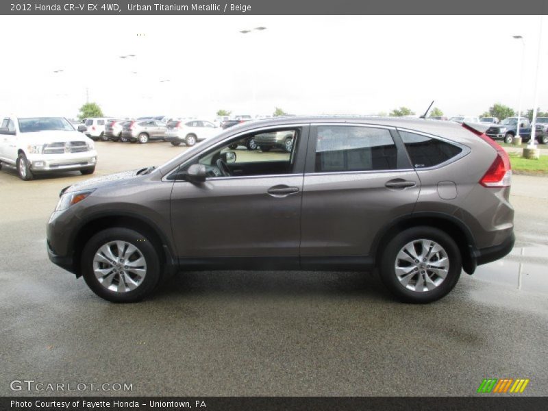 Urban Titanium Metallic / Beige 2012 Honda CR-V EX 4WD