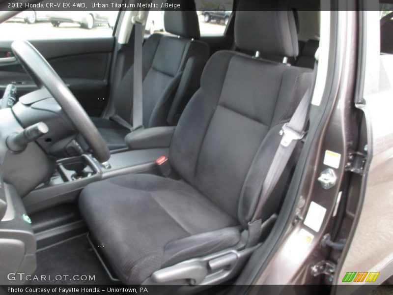 Urban Titanium Metallic / Beige 2012 Honda CR-V EX 4WD