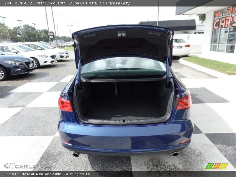 Scuba Blue Metallic / Titanium Gray 2015 Audi A3 2.0 Premium quattro