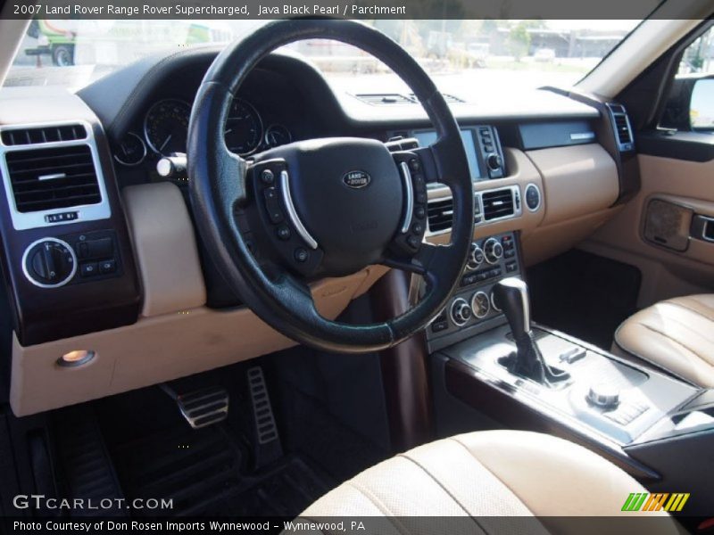 Java Black Pearl / Parchment 2007 Land Rover Range Rover Supercharged
