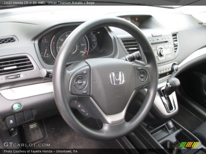 Urban Titanium Metallic / Beige 2012 Honda CR-V EX 4WD