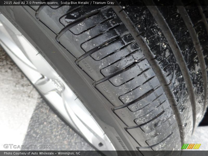 Scuba Blue Metallic / Titanium Gray 2015 Audi A3 2.0 Premium quattro
