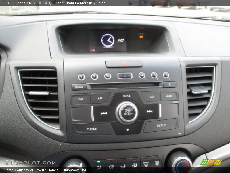 Urban Titanium Metallic / Beige 2012 Honda CR-V EX 4WD