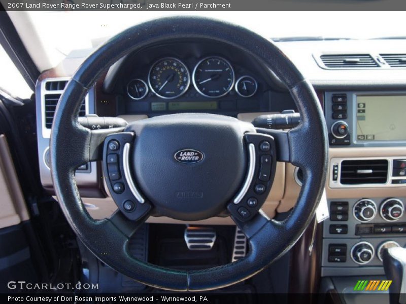 Java Black Pearl / Parchment 2007 Land Rover Range Rover Supercharged