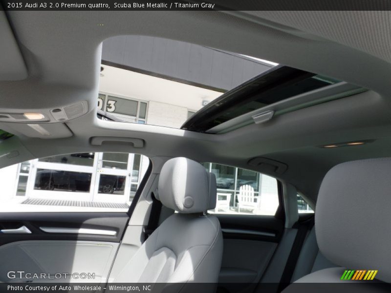Scuba Blue Metallic / Titanium Gray 2015 Audi A3 2.0 Premium quattro