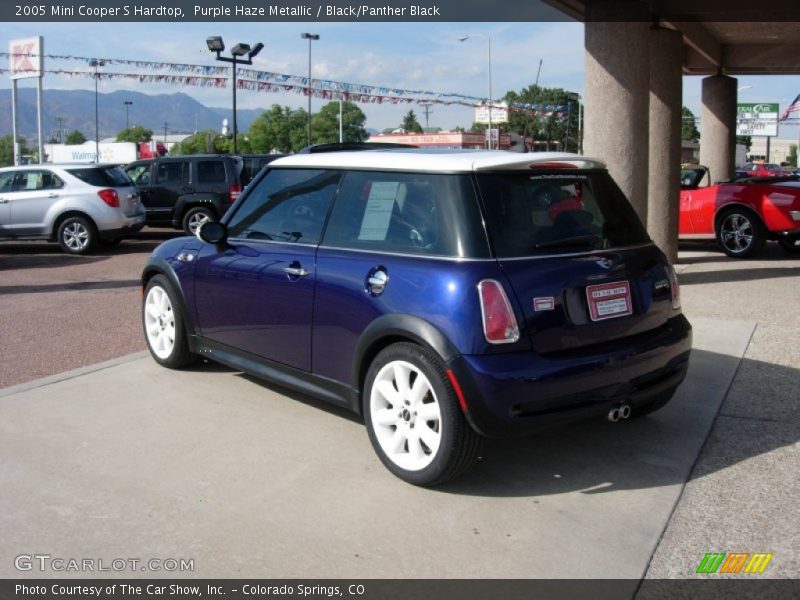 Purple Haze Metallic / Black/Panther Black 2005 Mini Cooper S Hardtop