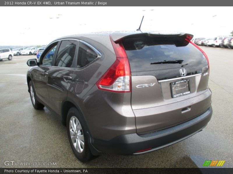 Urban Titanium Metallic / Beige 2012 Honda CR-V EX 4WD
