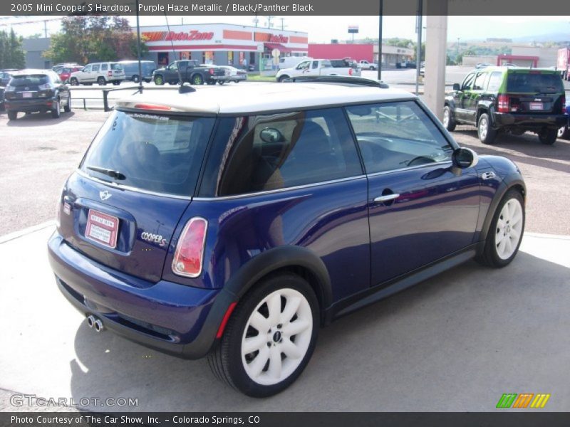 Purple Haze Metallic / Black/Panther Black 2005 Mini Cooper S Hardtop