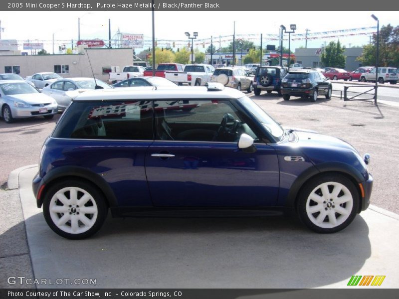 Purple Haze Metallic / Black/Panther Black 2005 Mini Cooper S Hardtop