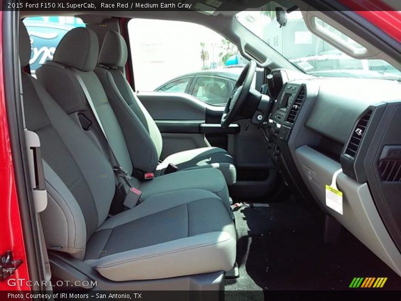 Race Red / Medium Earth Gray 2015 Ford F150 XL SuperCab