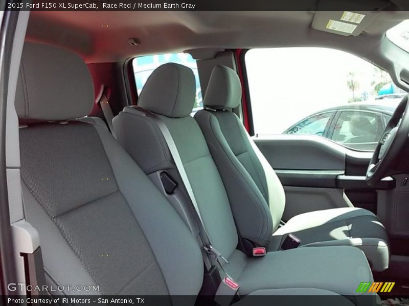 Race Red / Medium Earth Gray 2015 Ford F150 XL SuperCab
