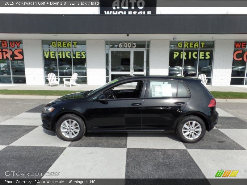 Black / Black 2015 Volkswagen Golf 4 Door 1.8T SE