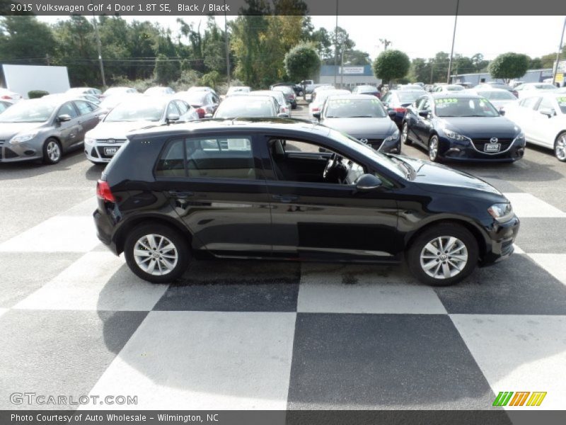 Black / Black 2015 Volkswagen Golf 4 Door 1.8T SE