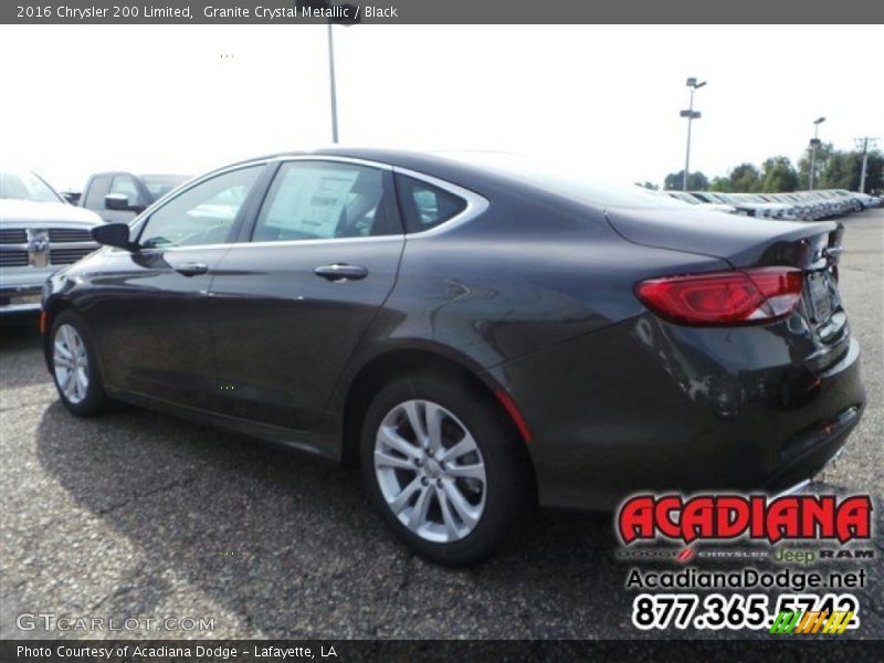 Granite Crystal Metallic / Black 2016 Chrysler 200 Limited