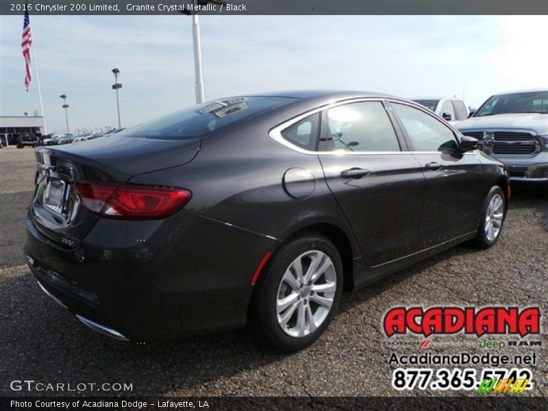 Granite Crystal Metallic / Black 2016 Chrysler 200 Limited