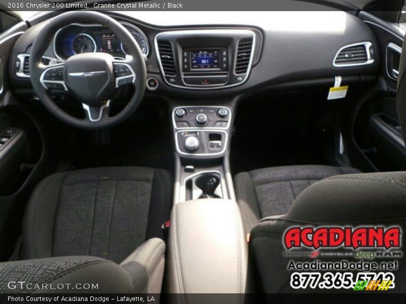 Granite Crystal Metallic / Black 2016 Chrysler 200 Limited