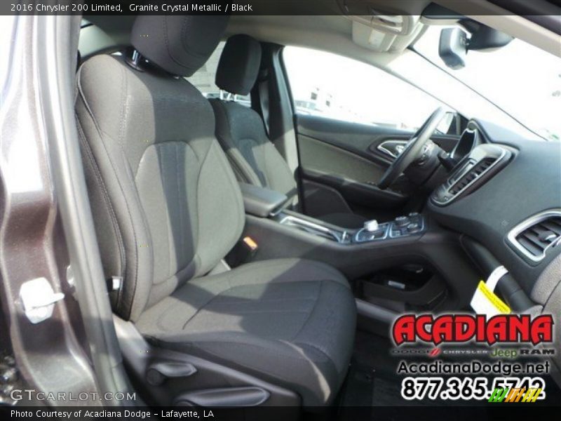 Granite Crystal Metallic / Black 2016 Chrysler 200 Limited