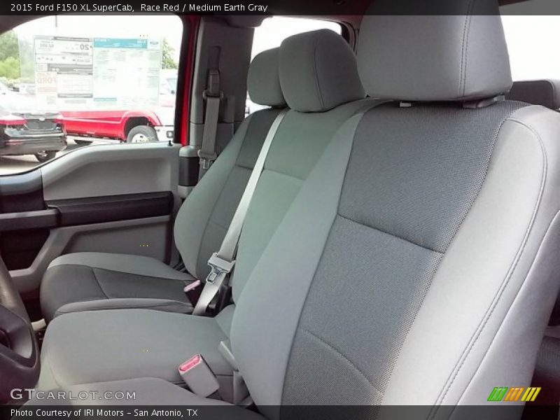 Race Red / Medium Earth Gray 2015 Ford F150 XL SuperCab