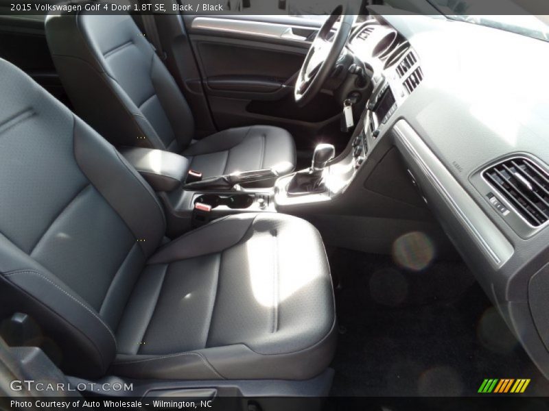 Black / Black 2015 Volkswagen Golf 4 Door 1.8T SE