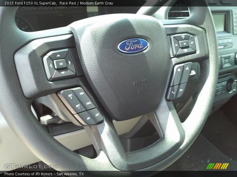 Race Red / Medium Earth Gray 2015 Ford F150 XL SuperCab