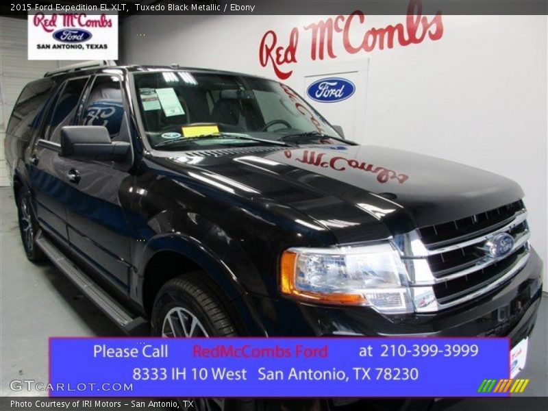 Tuxedo Black Metallic / Ebony 2015 Ford Expedition EL XLT