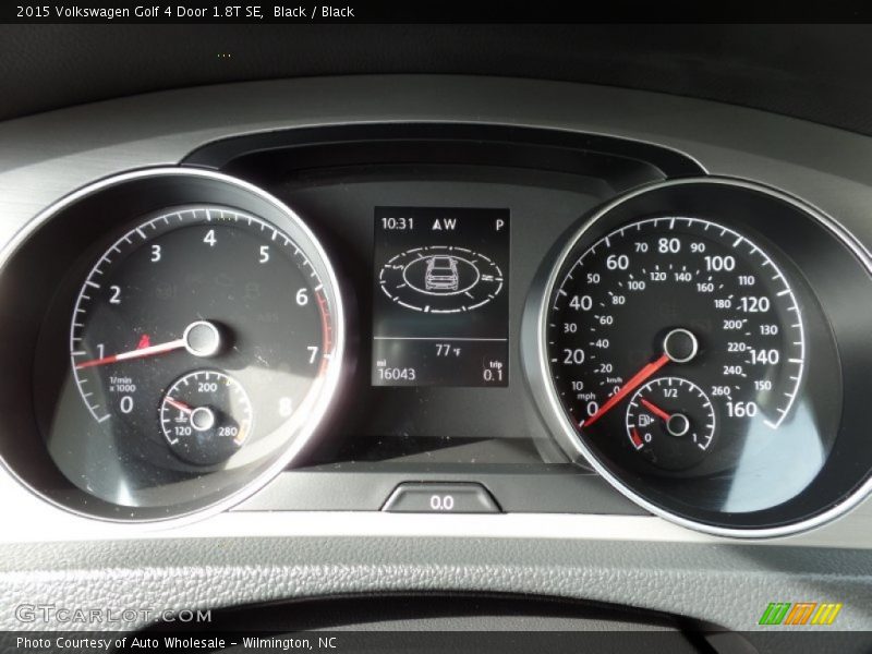 Black / Black 2015 Volkswagen Golf 4 Door 1.8T SE